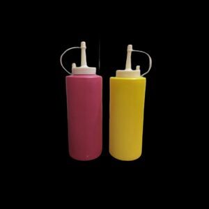 Vintage Ketchup and Mustard Bottles